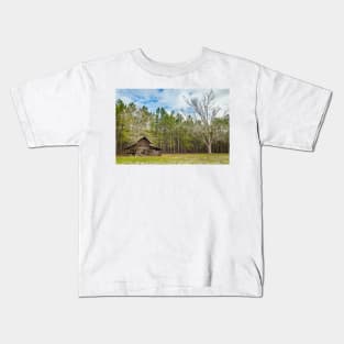 Abandoned Farm and Pecan Tree Kids T-Shirt